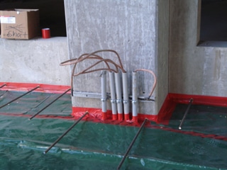 underslab to wall vapor barrier
