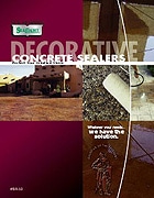 Decorative Concrete Sealers