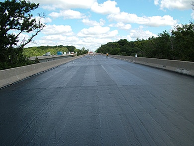 Meldek bridge deck underlay