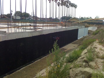 foundation drainage board
