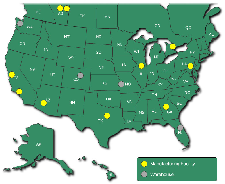 W. R. Meadows Locations
