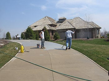 concrete driveway repair