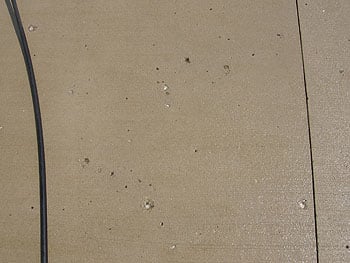 concrete aggregate pop marks