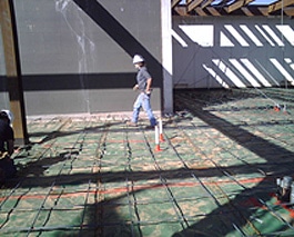 concrete slab pre-pour