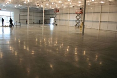 commercial concrete floor