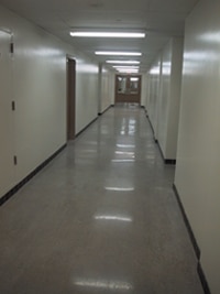 refinished concrete floor