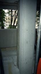 repaired concrete column