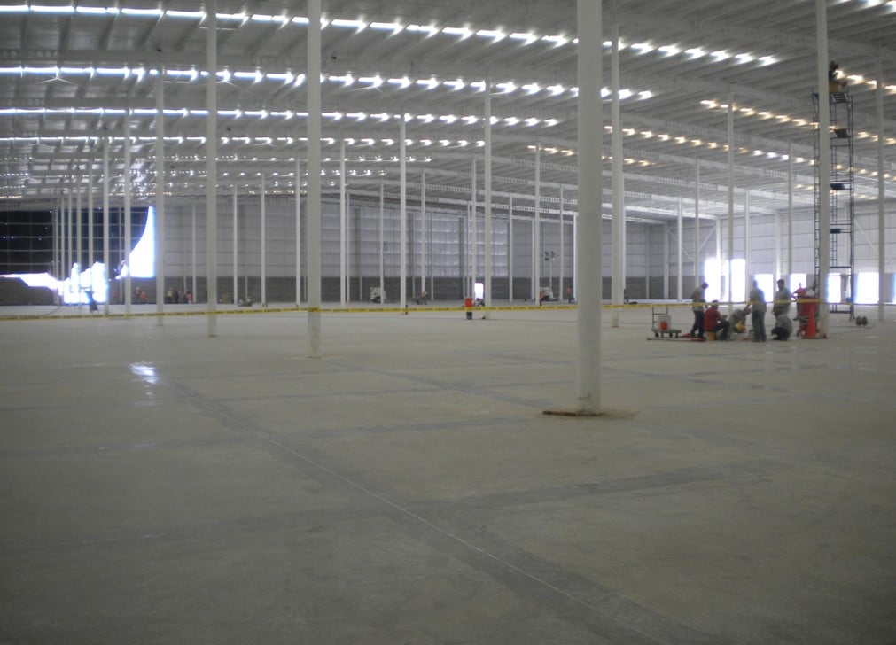 Interior concrete floor joint filler
