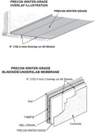 Blindside Waterproofing | PRECON WINTER-GRADE Underslab Membrane - W. R ...
