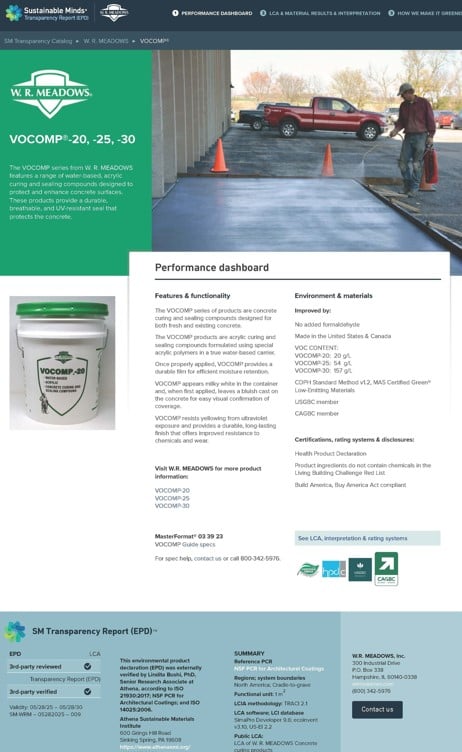 environmental product declarations EPD