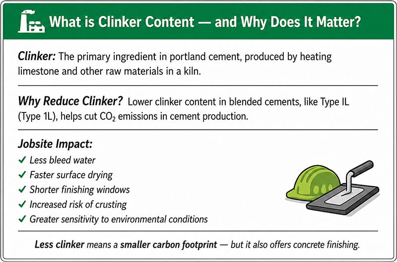 What is clinker content and why does it matter