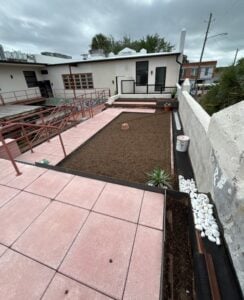 Green roof system layers