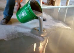 Smooth uneven floors with FLOOR-TOP STG Concrete Floor Topper