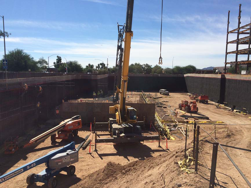 Scottsdale Quarter Retail and Office Space Concrete Waterproofing